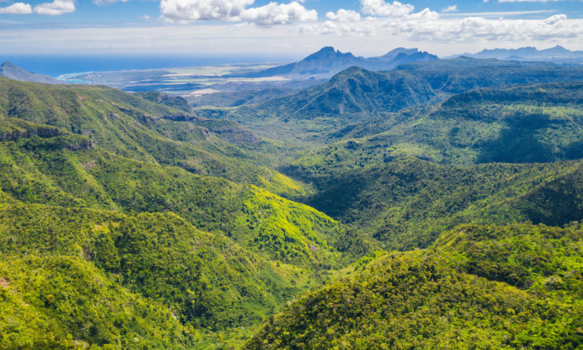 Wandern Mauritius Piton de la Petite Rivière Noire Aussicht Natur