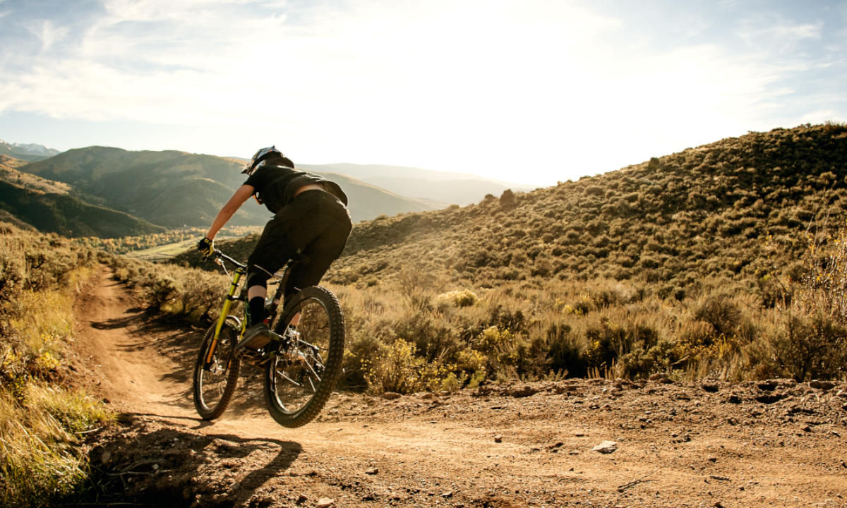 Rennvelo fahren Las Vegas Cowboy Trails Red Rock Canyon Natur