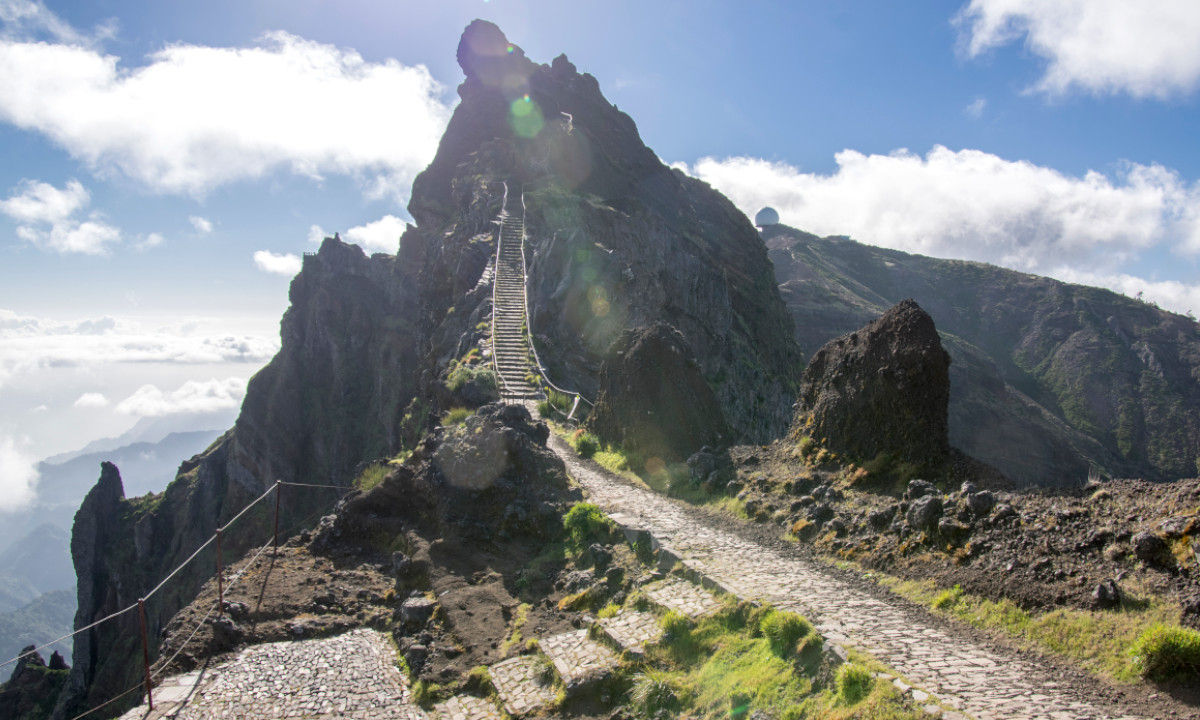 Rennvelo fahren Berg Pico do Arieiro Madeira