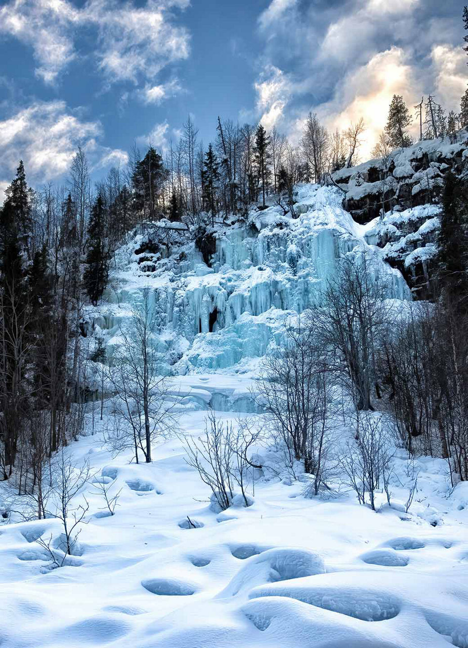 Korouoma-Canyon-Wasserfälle