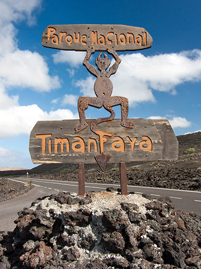 Timanfaya-Nationalpark, Schild​