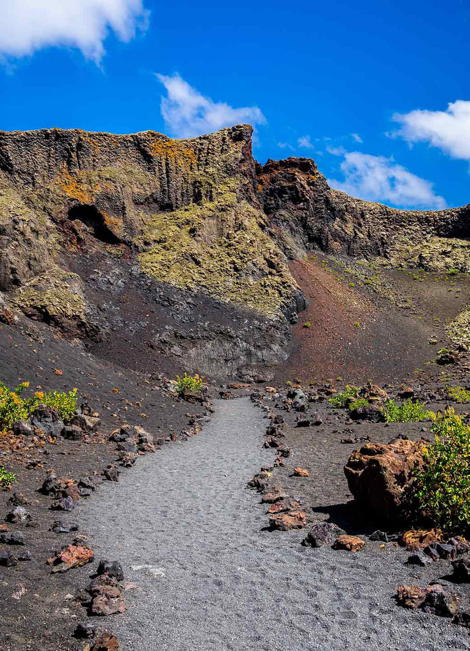 Wanderweg, Krater, Volcán El Cuervo