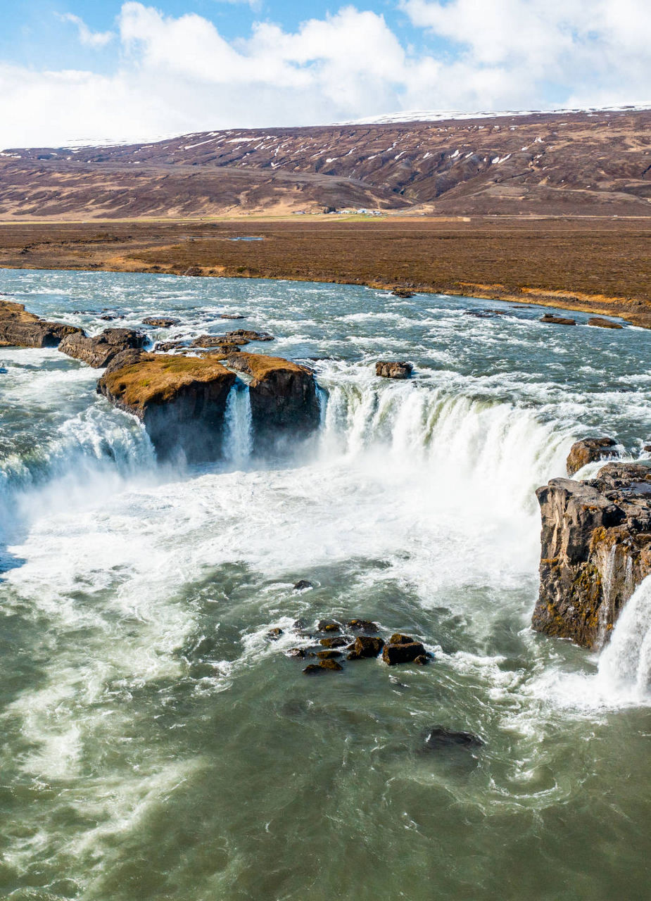 Goðafoss Wasserfall 