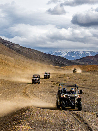 With the buggies you can explore the Mývatn Nature Reserve off-road