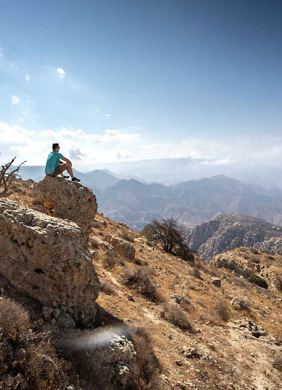 View from mountain top