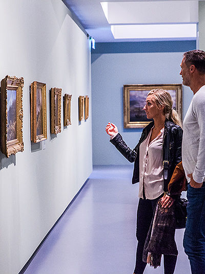 People visiting museum