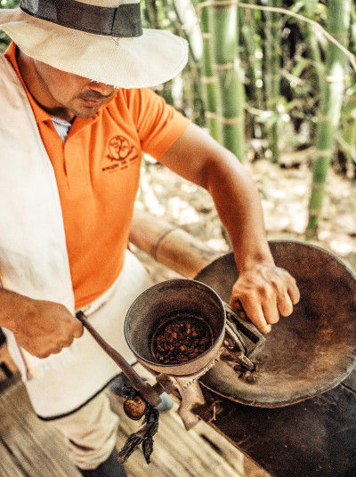 Grind of the coffee also influences the aroma