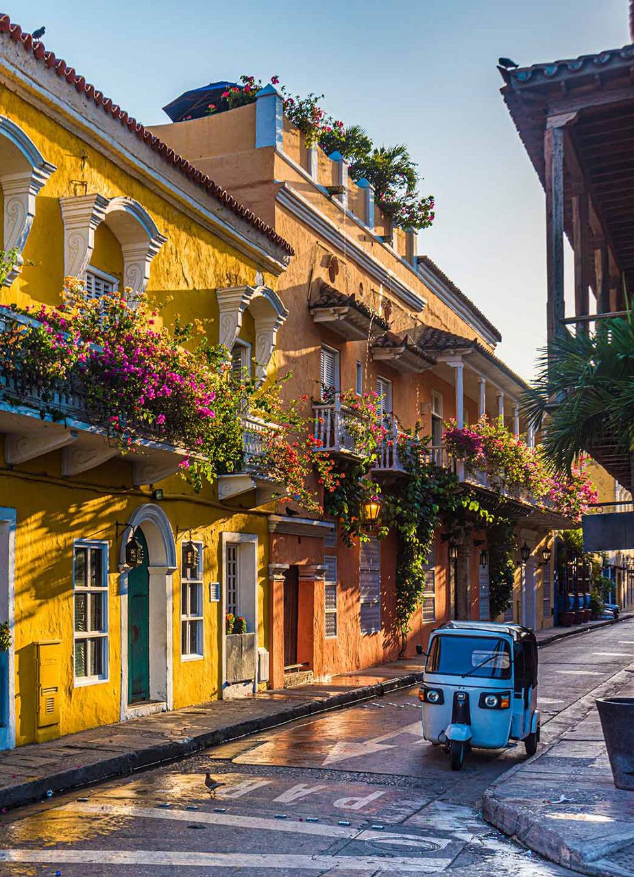 Colourful houses in Bogota