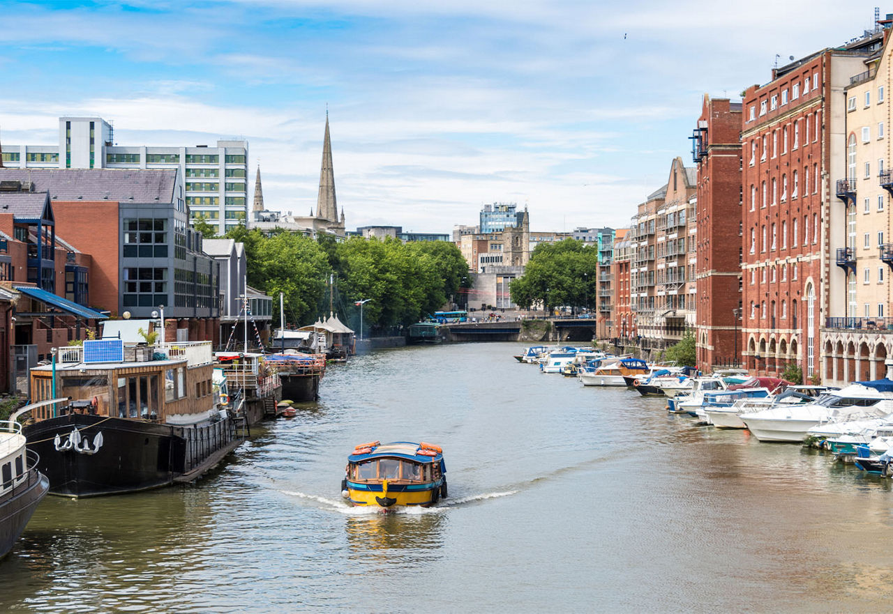 Bristol vom Wasser aus