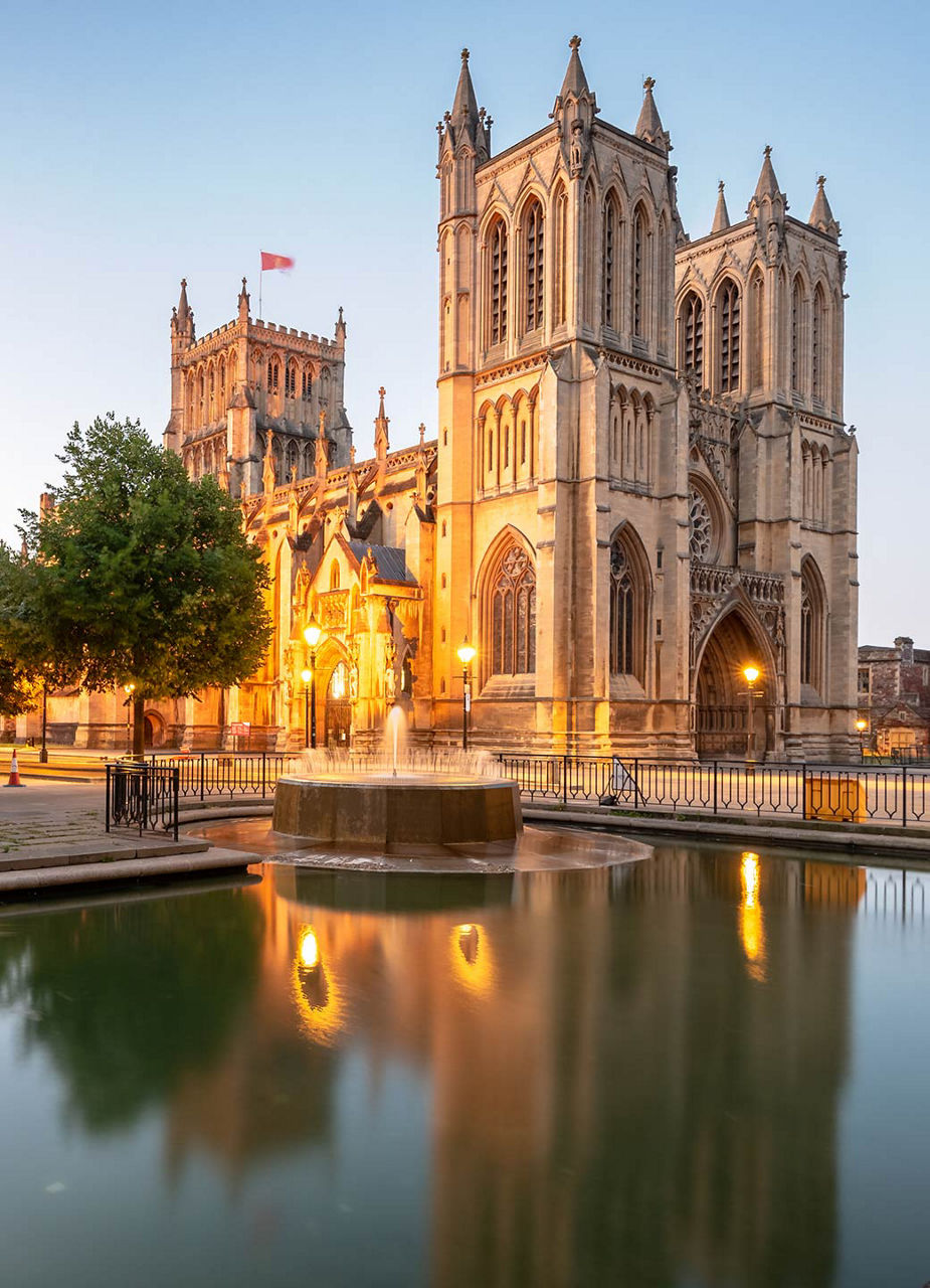 Vue extérieure de la cathédrale de Bristol