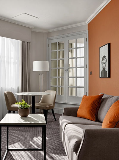 Wohnbereich der Suite, Bristol Marriott Royal Hotel ​