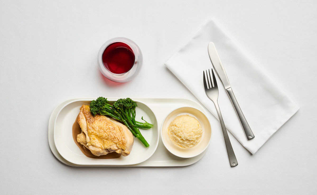 Business meal on short-haul flights