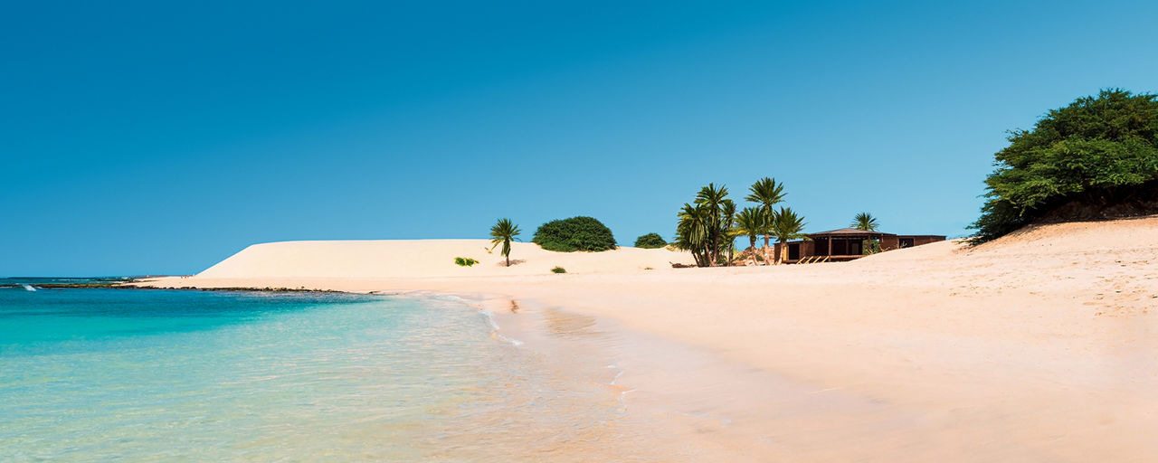 deserted sandy beach in Boa Vista
