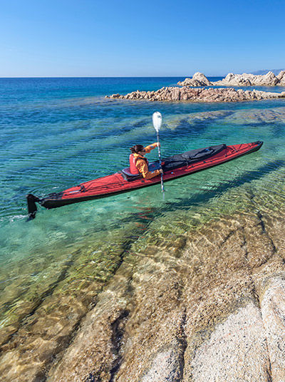 Sortie en kayak en mer
