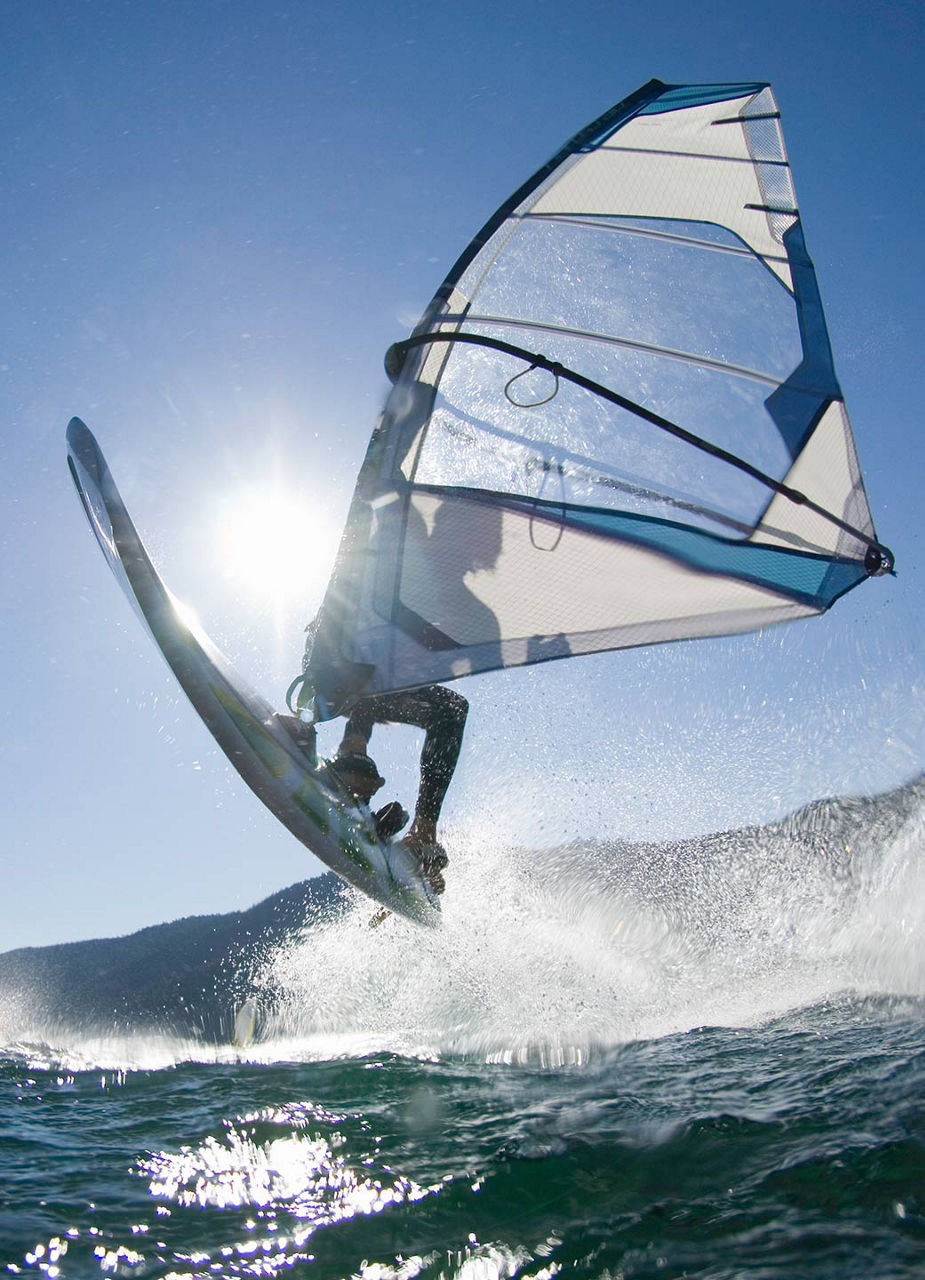 Windsurfeurs en action