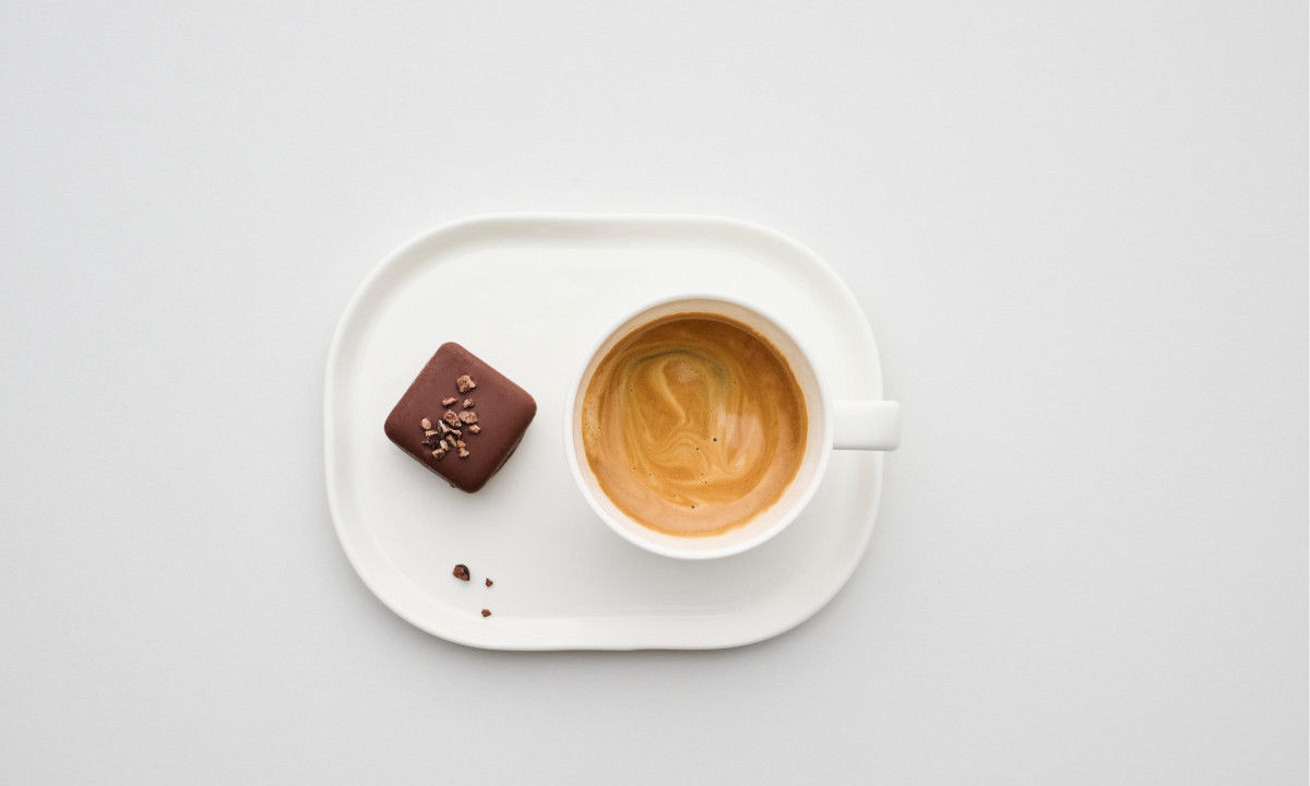 Espresso with a praline