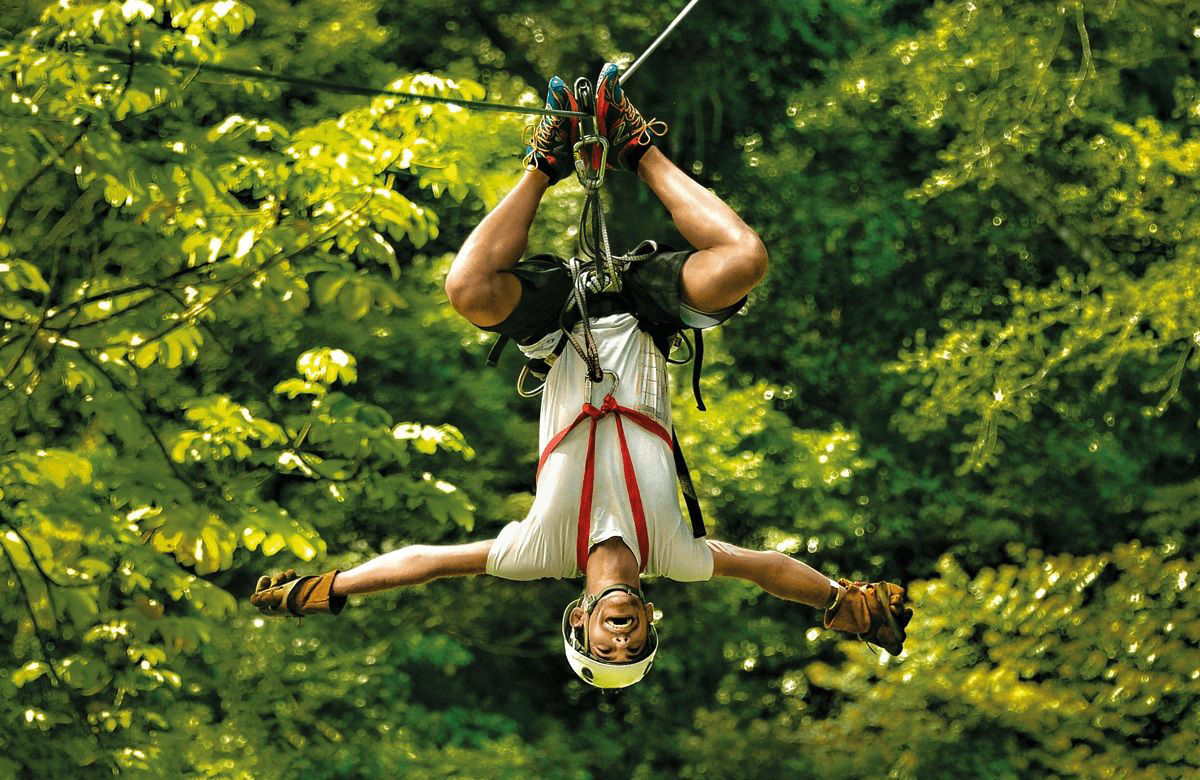 Zipliner in Costa Rica
