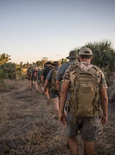 Field Guide students on a bushwalk