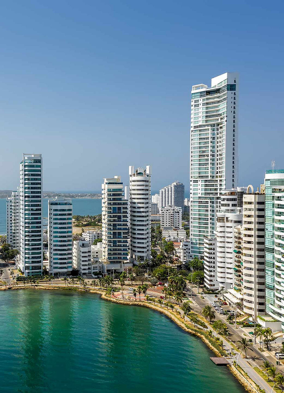 Playa Castillogrande bird view