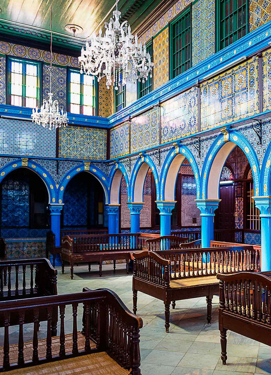 Inside of synagogue