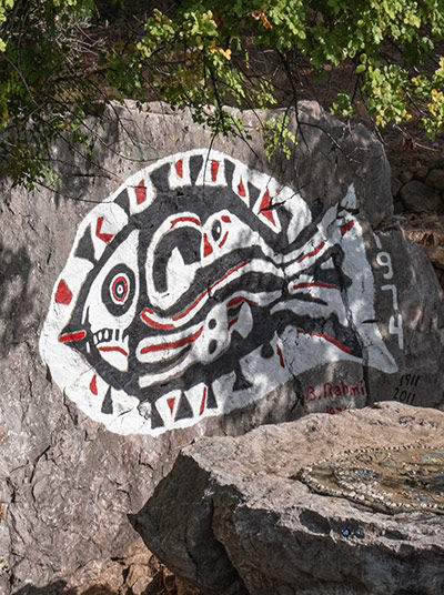 Fish mural by Bedri Rahmi Eyüboğlu 
