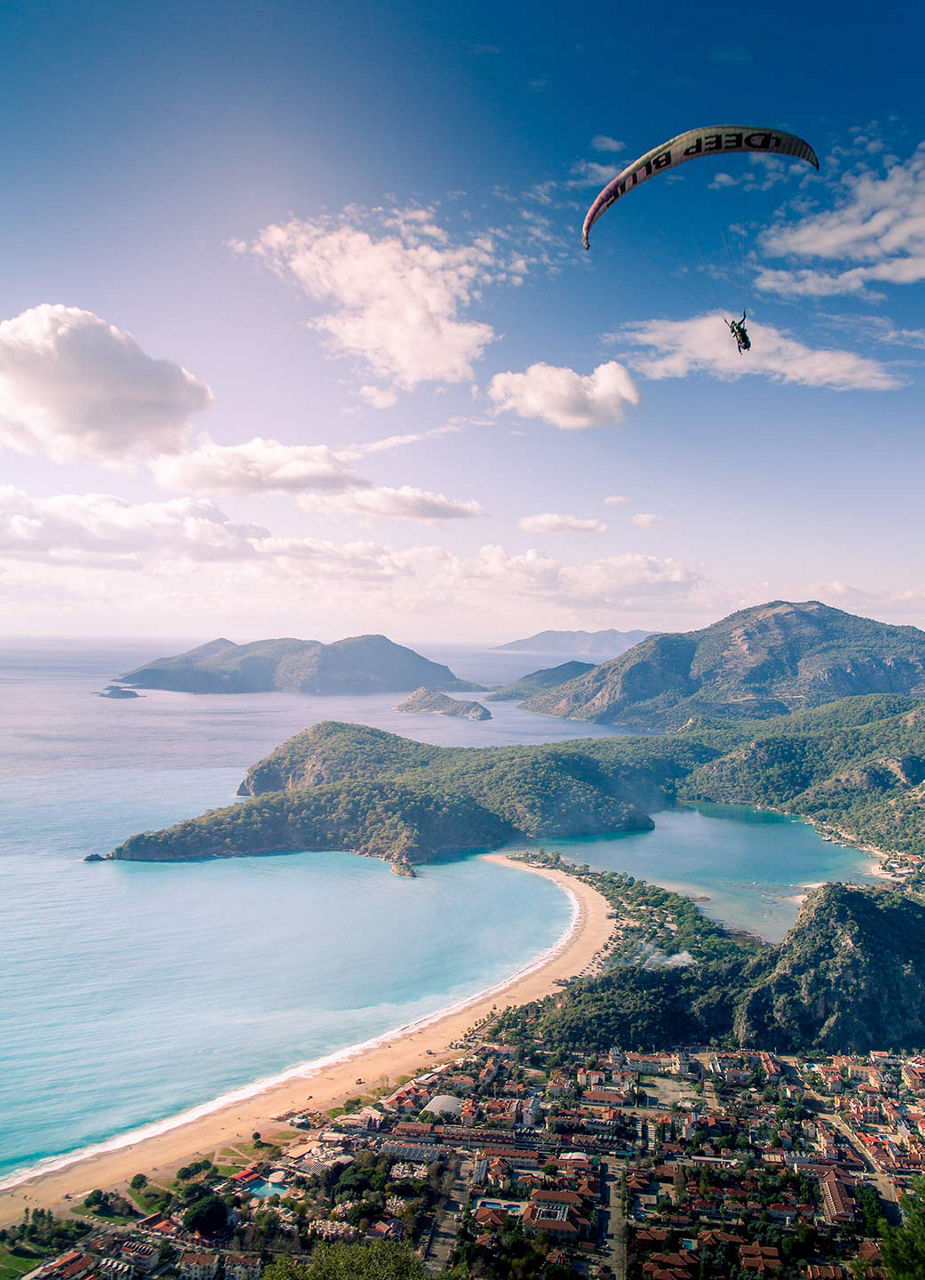 Paraglider over Ölüdeniz Beach