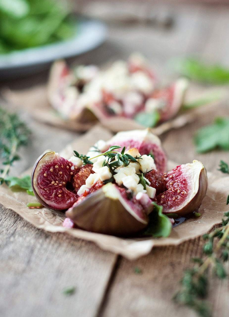 Feigen mit Schafskäse