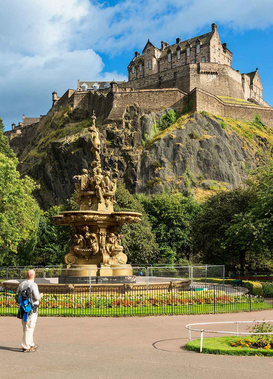 Blick auf das Edinburgh Castle
