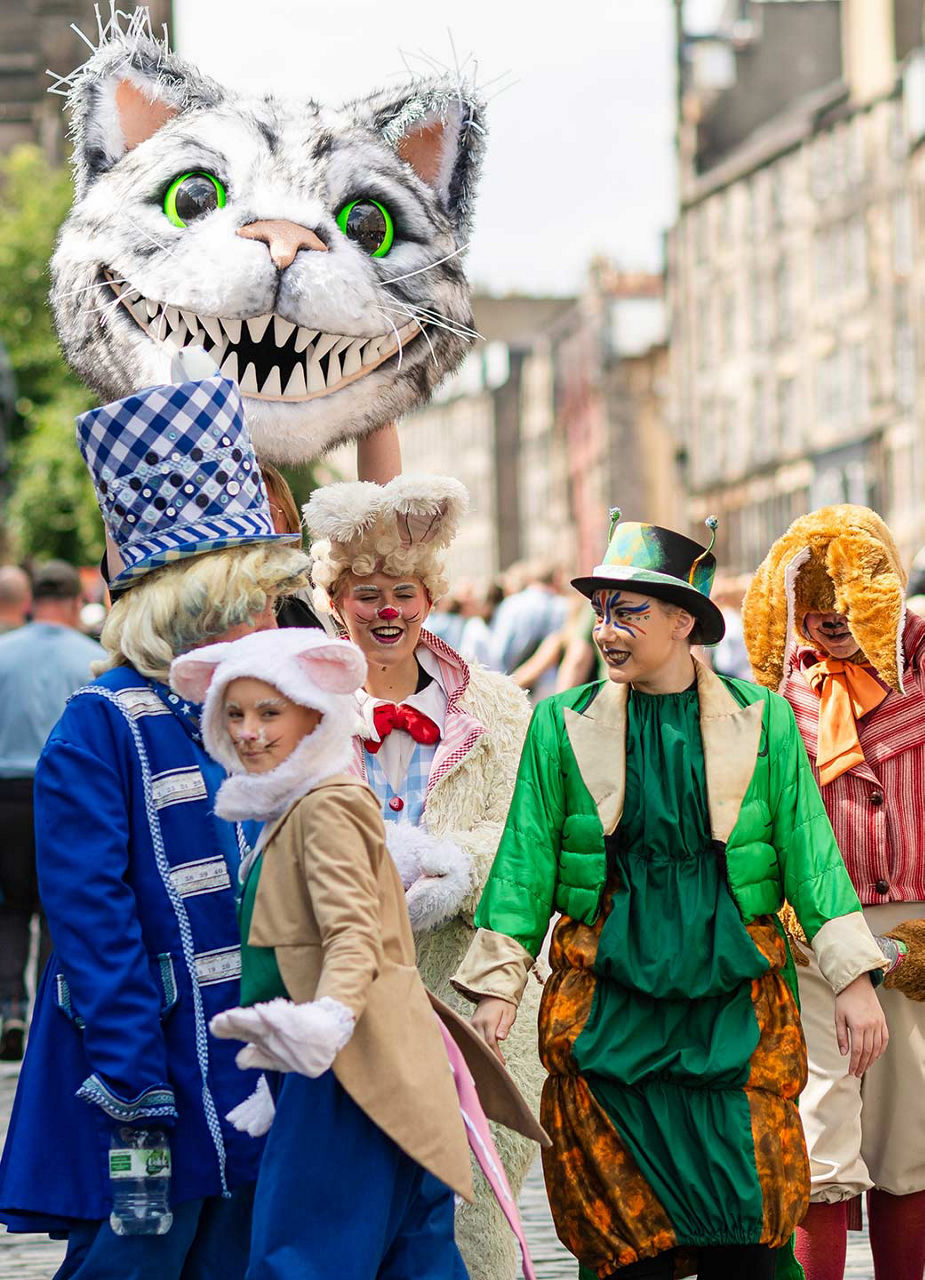 Strassenkünstler beim Fringe Festival