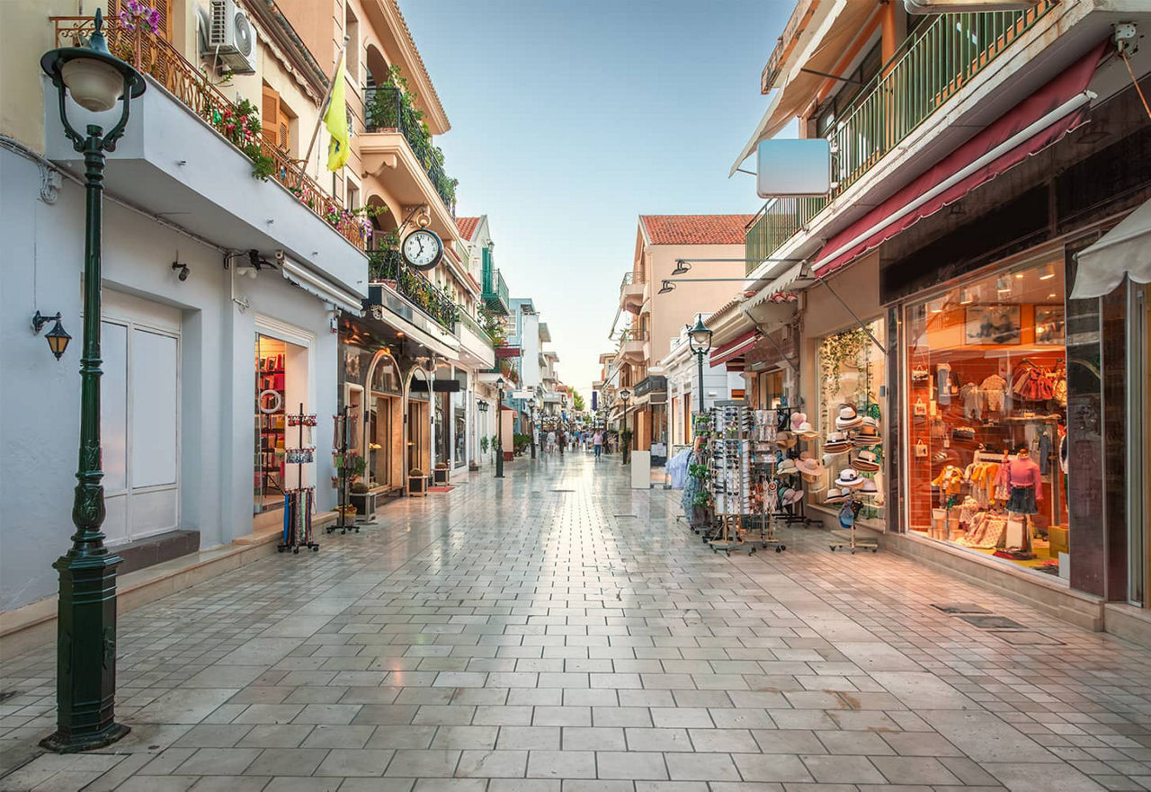 Argostoli shopping street