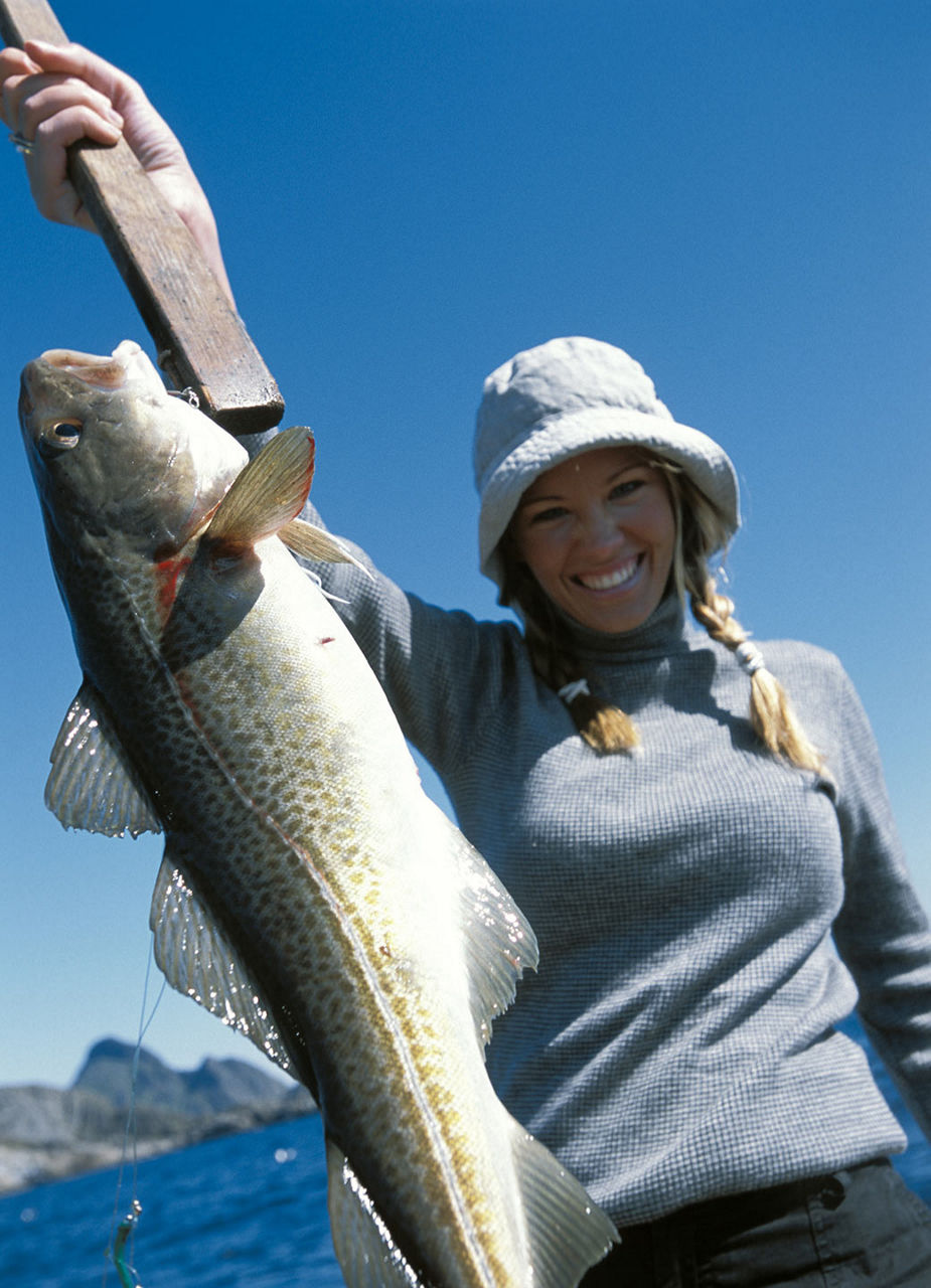 Woman fishing