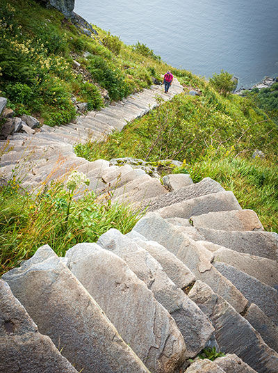 Stairs for an easier hike