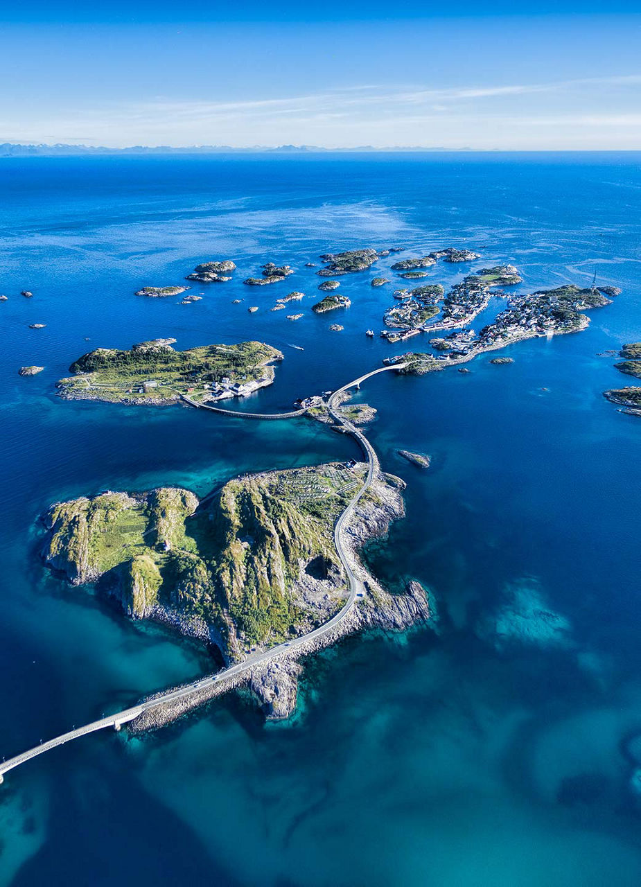 Lofoten aerial view