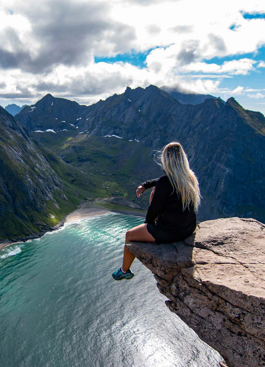 Woman enjoying view