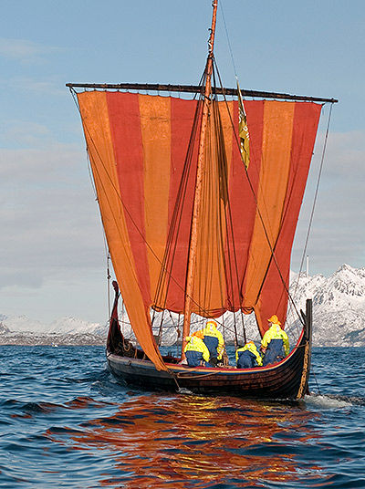 Viking sailing ship