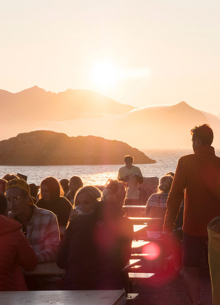 Sitting together watching sunset