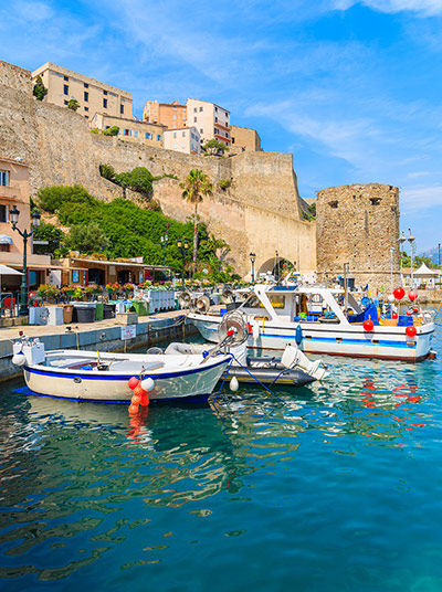 Fishing boats in Calvi