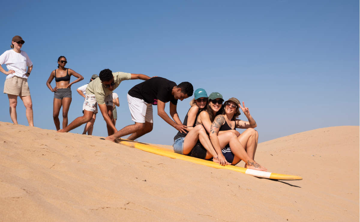 Dünen surfen