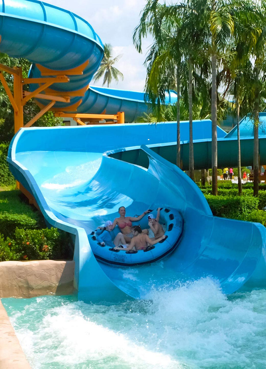 Slide in water park