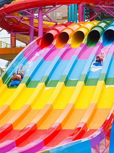 Colourful slides