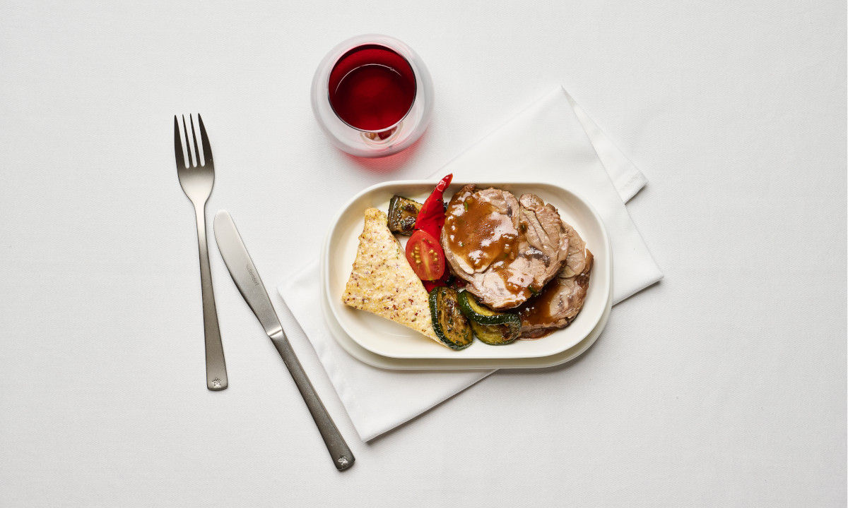 heisser Hauptgang mit Rindfleisch