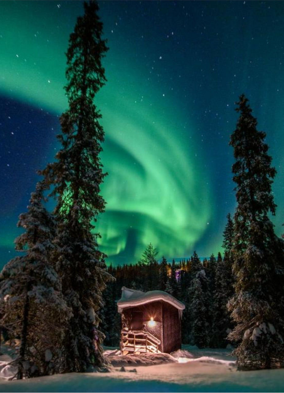 Hut and Northern Lights