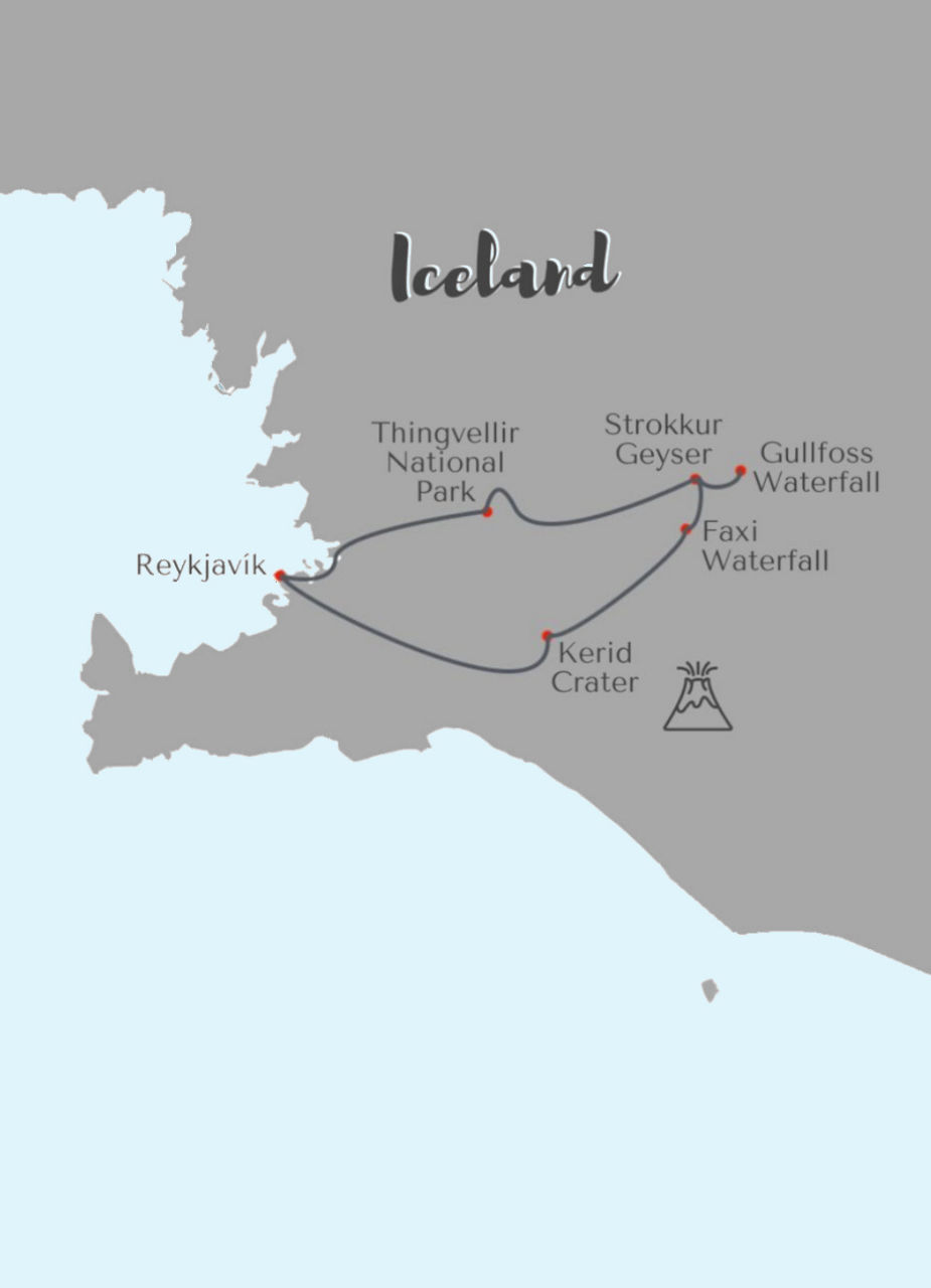 Map of Golden Circle