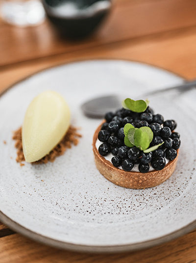 Blaubeerdessert