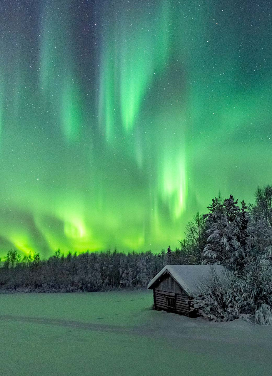 Nordlichter in der Gegend um Luleå
