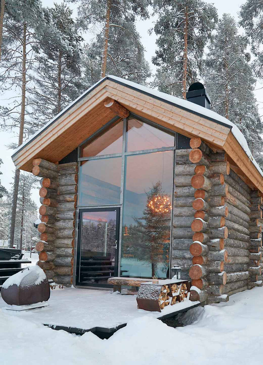 Lounge des Arctic Retreat Aussenansicht
