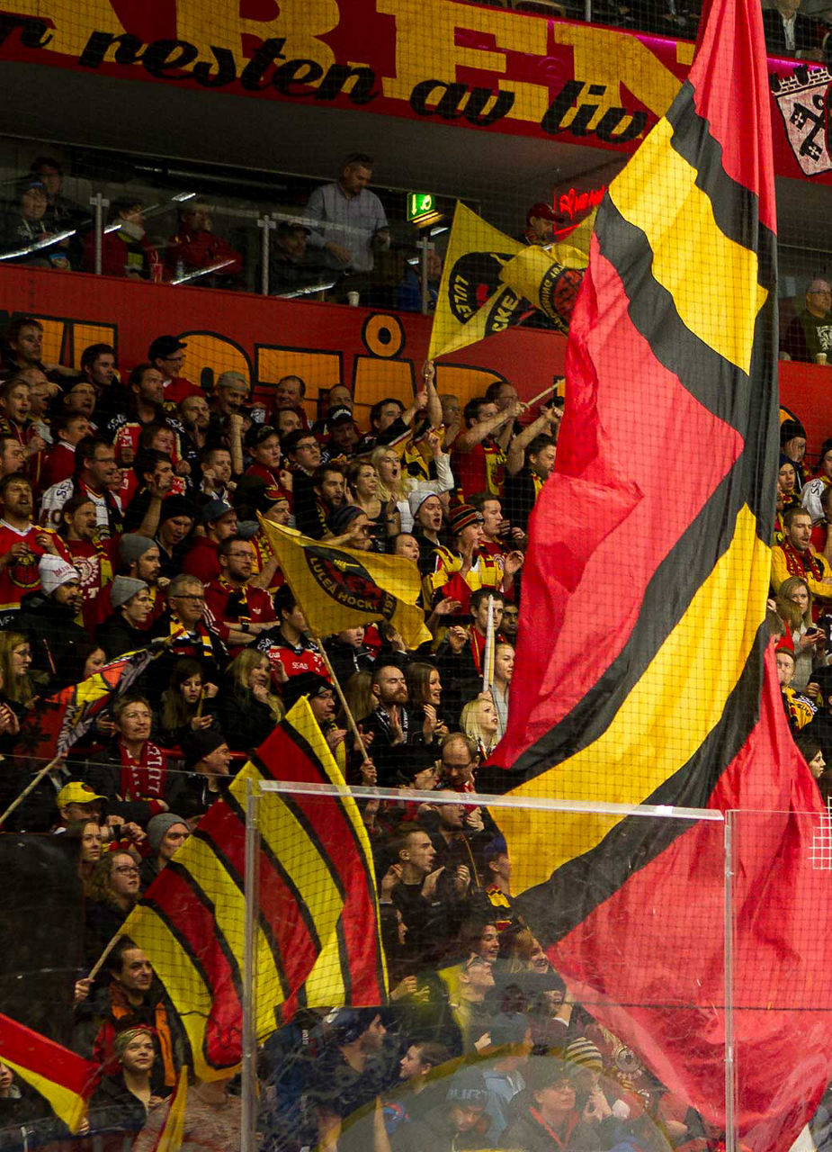 Fans von Luleå HF im Stadion