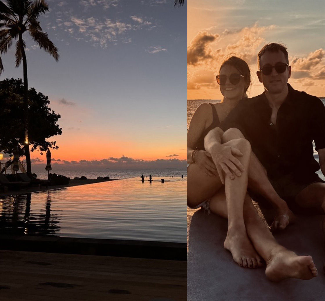 Sonnenuntergang auf den Maledive