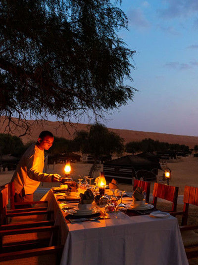 Table Set in the Desert