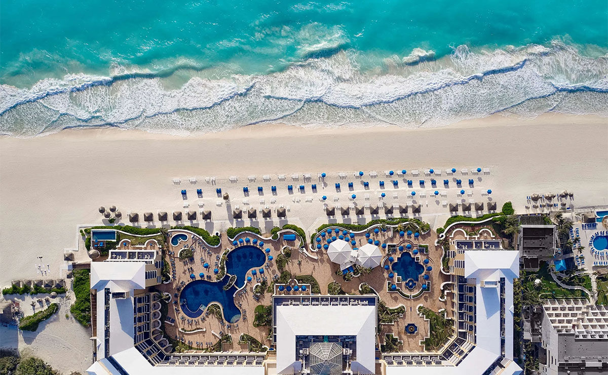 Vogelperspektive eine Hotels